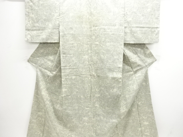 JAPANESE KIMONO / ANTIQUE KIMONO / SILK / TSUMUGI / WOVEN TREE